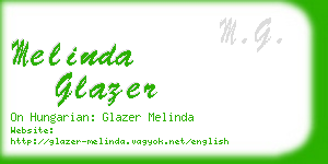 melinda glazer business card